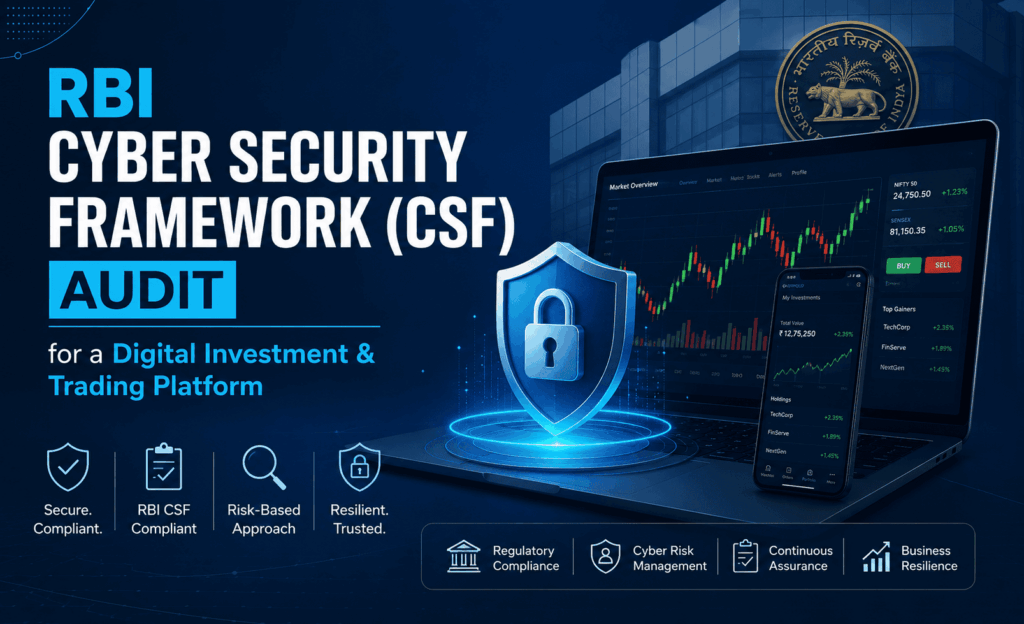 RBI Cyber Security Framework (CSF) Audit for a Digital Investment & Trading Platform