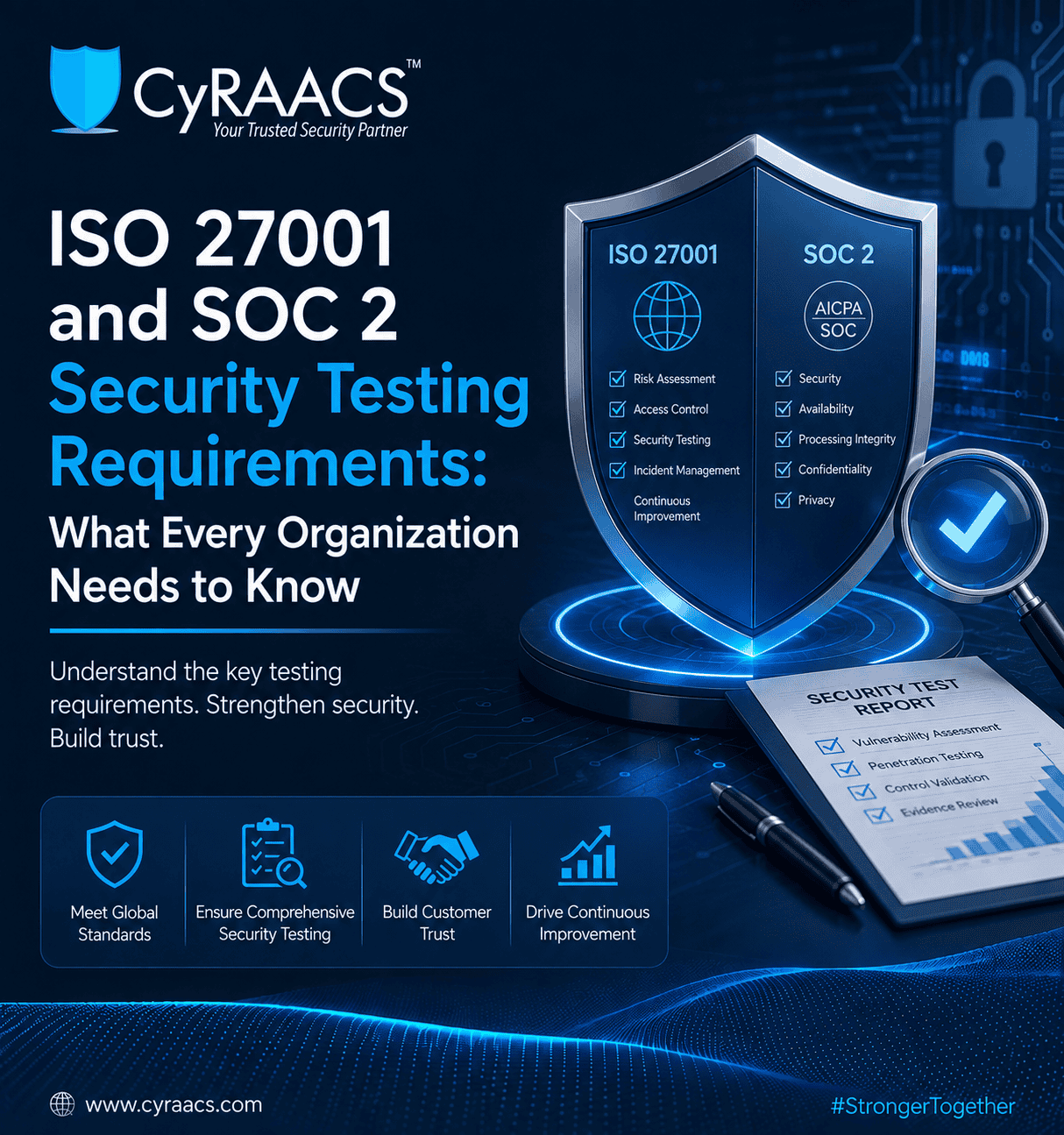 ISO 27001 and SOC 2 Security Testing Requirements: What Every Organization Needs to Know
