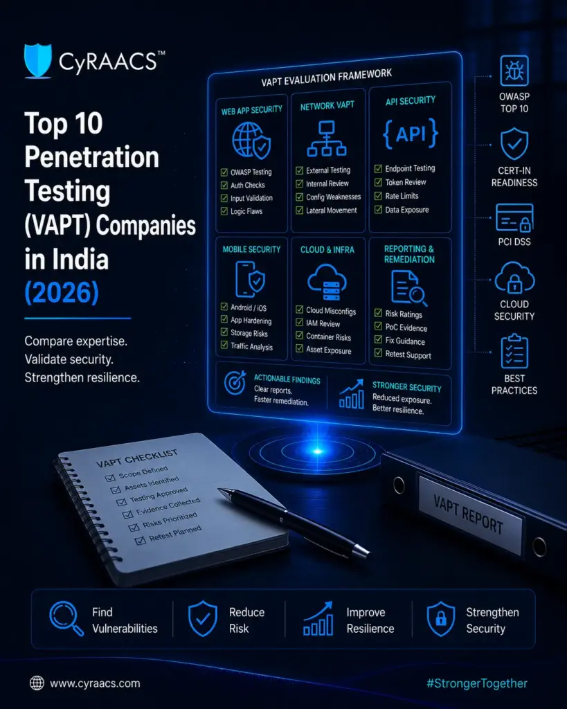Top 10 Penetration Testing (VAPT) Companies in India (2026)